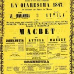 Cartellone della stagione di Quaresima 1847 al Teatro della Pergola di Firenze (Archivio di Stato di Firenze, Presidenza del Buongoverno 1814-1848, Affari Comuni, II parte, 1374)