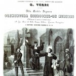 Frontespizio dello spartito per canto e pianoforte dell'opera Stiffelio di Giuseppe Verdi, 1852 (Biblioteca del Conservatorio di musica A. Boito)